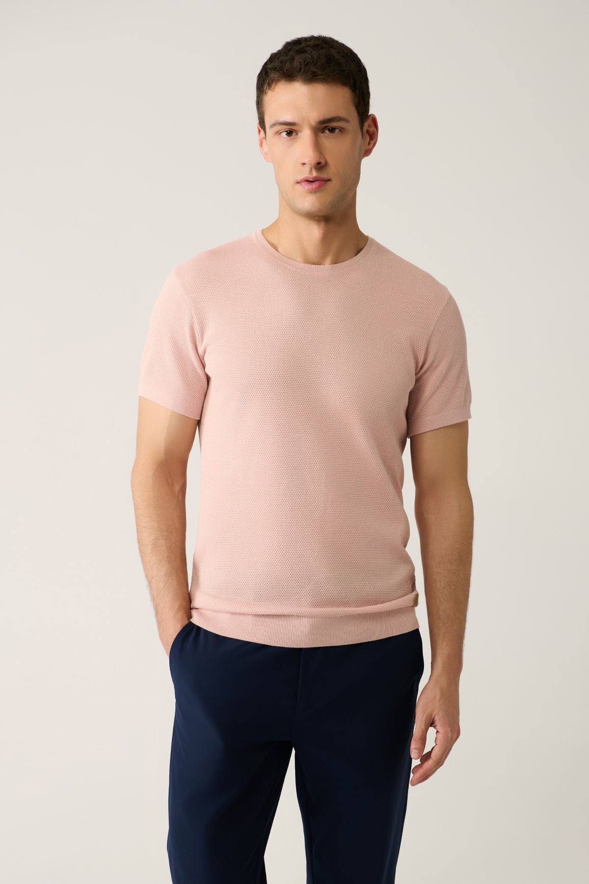 Men's Powder Bicycle Cycling Cotton Knitwear T-Shirt E005027