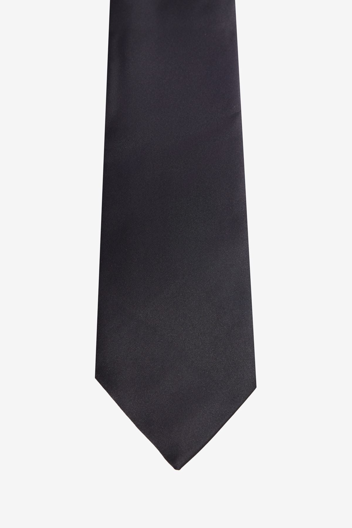 Men's black pattern -free tie