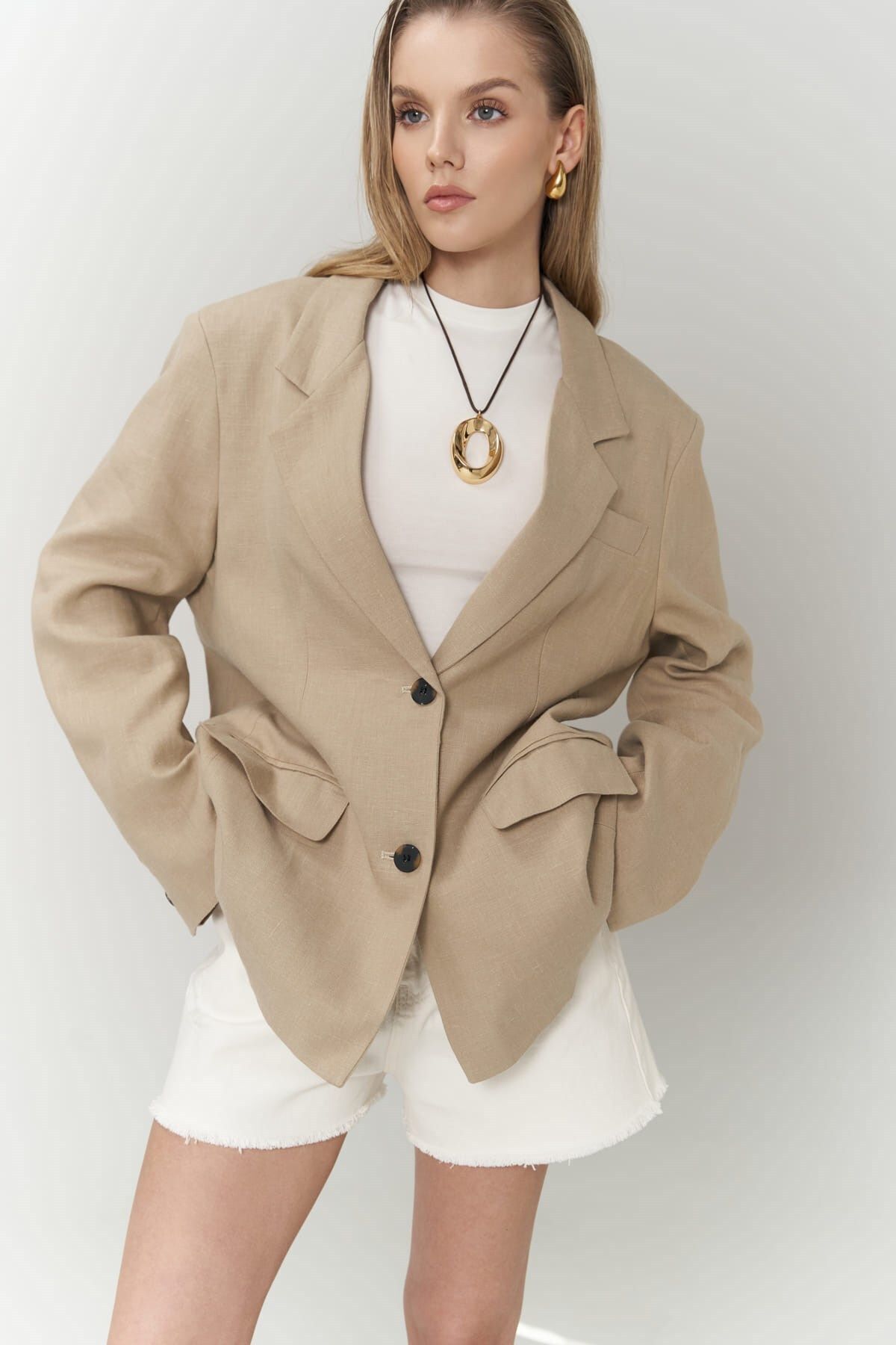 Brenna Bej Chain Blazer