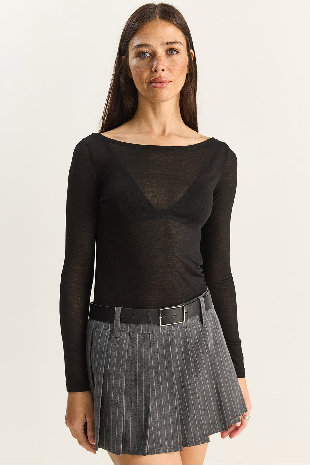 Women's Boat Neck Modal Ultra Light Blouse 1010 60283864