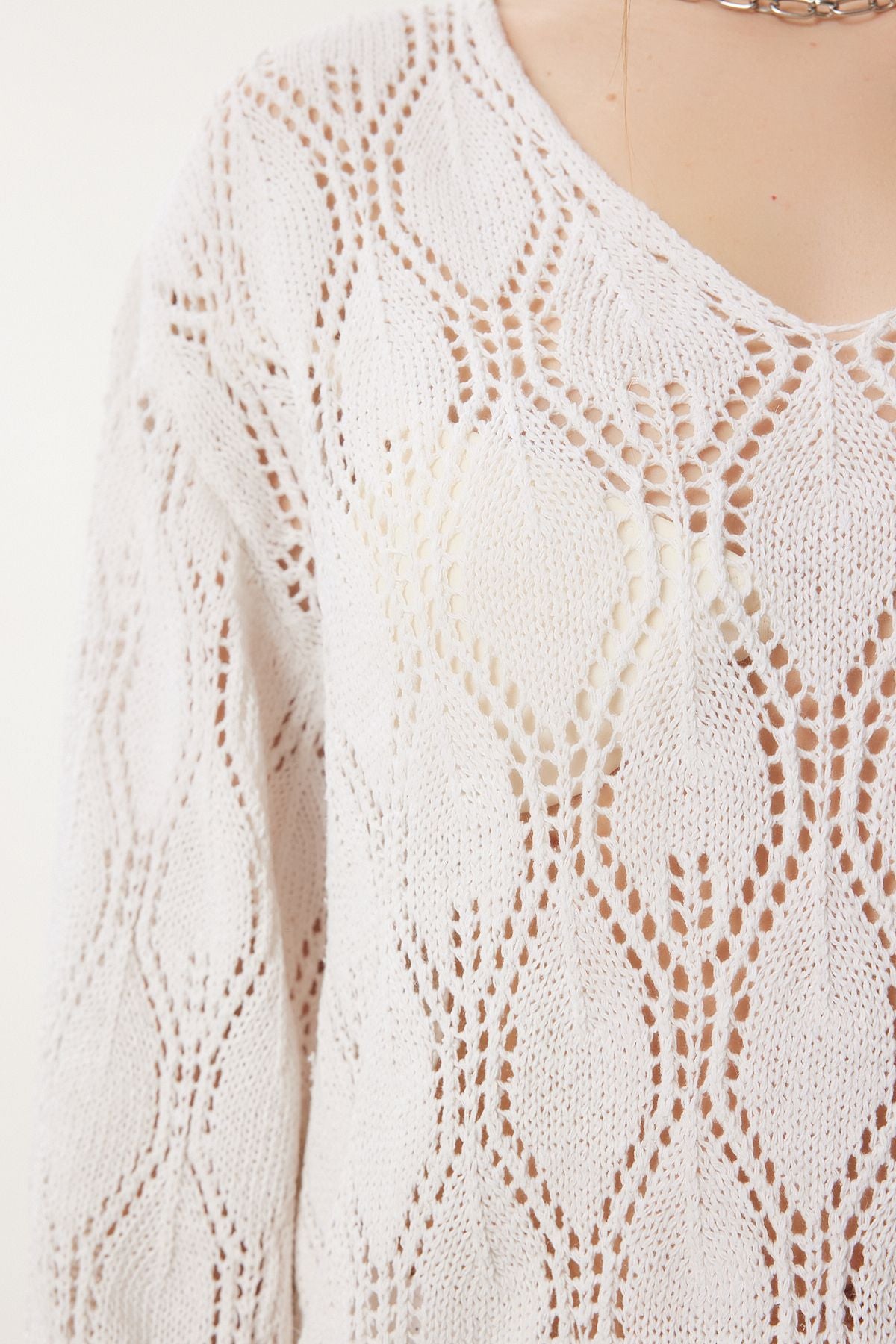 Women's Cream Offer Knitwear Sweater MC00208