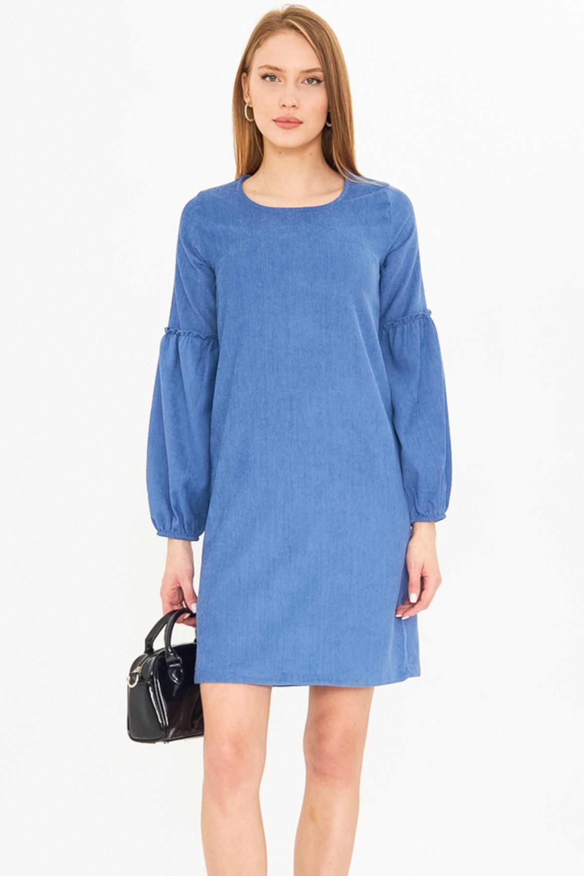 WOMEN'S INDIGO BLANT BALLOON VADIA DRESS ARM-20K001107