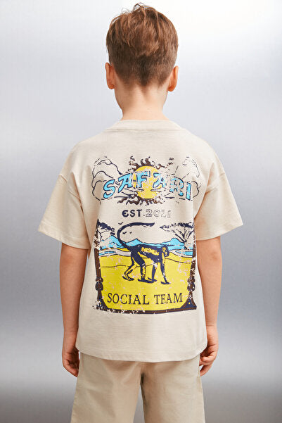 Paxton Erkek Bej T-shirt