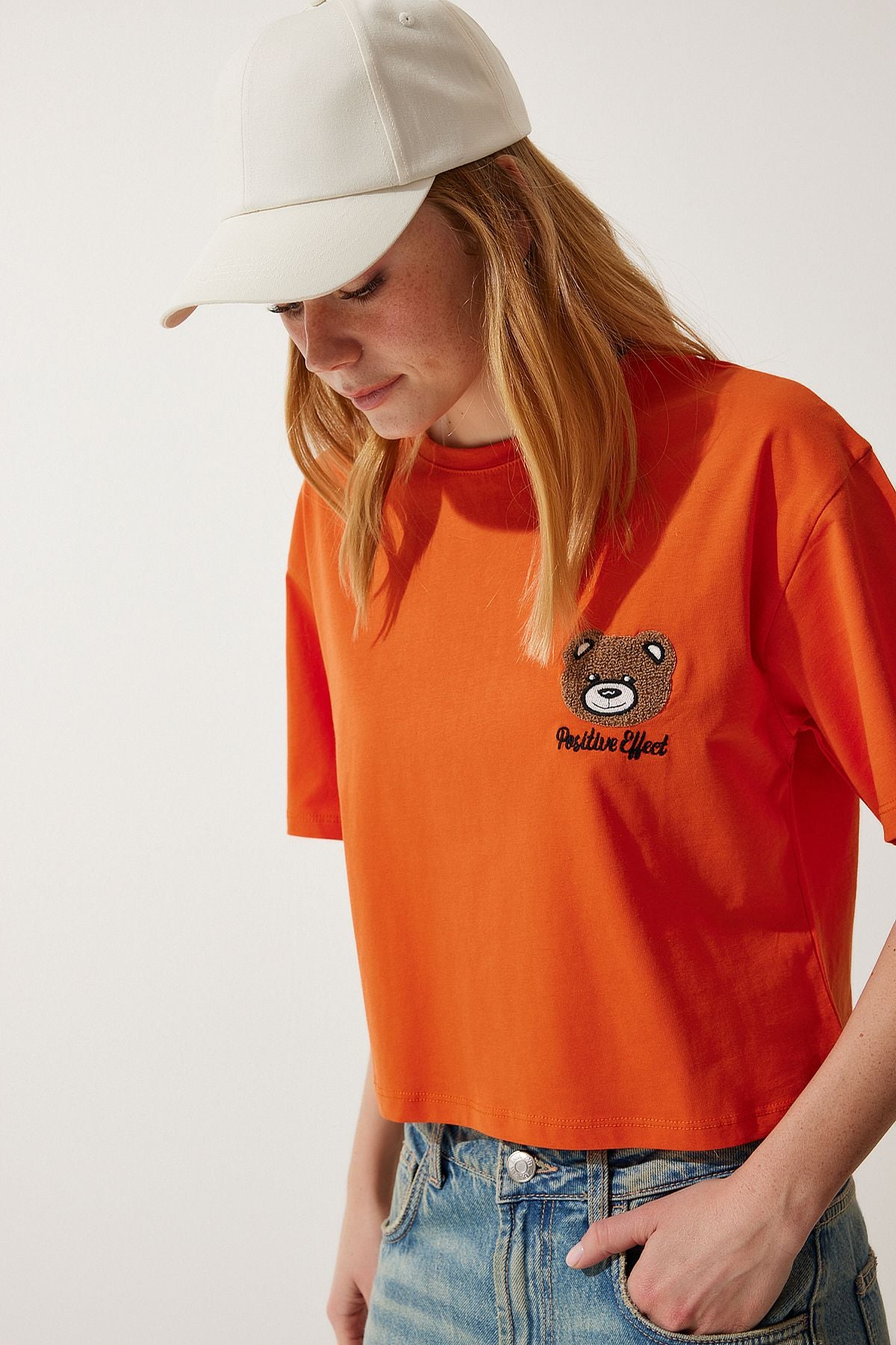 Female Oranj Teddy Teddy Crush Knitting T-Shirt HF00456