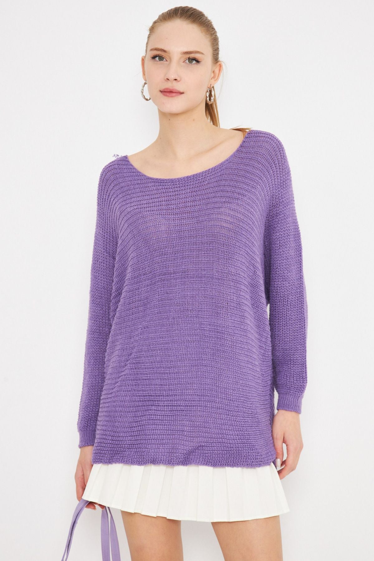 WOMEN'S LILA SALIAN SALAŞ Triko Sweater ARM-21K012010