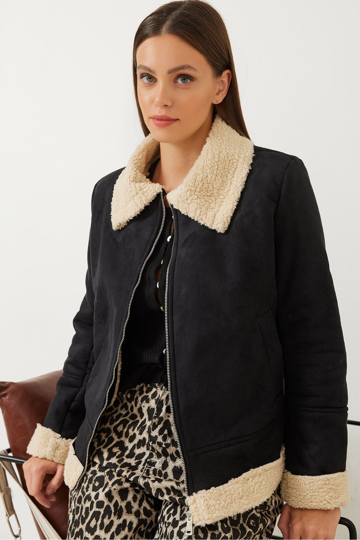 Women's Suede Plush Coat 60041023