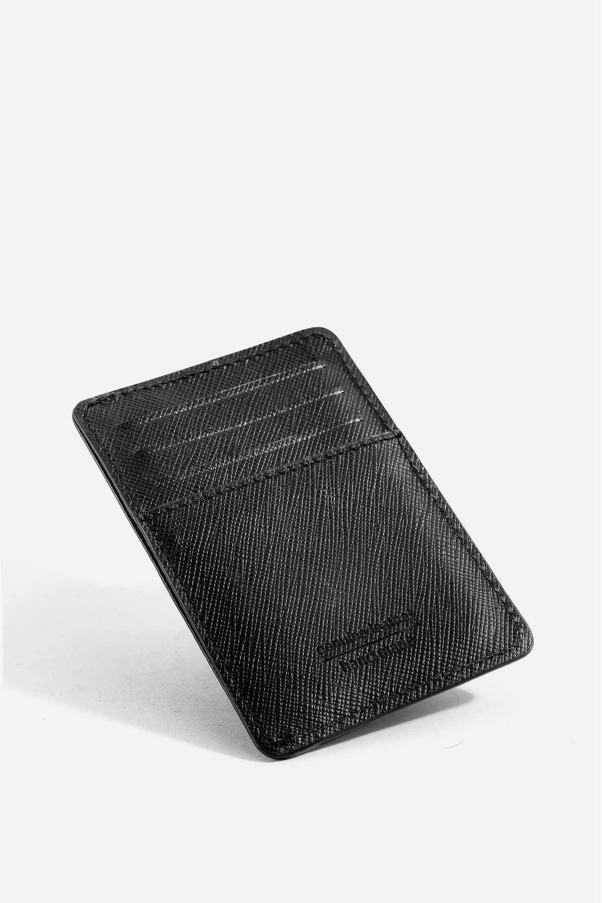 Male Black 100 %Leather Gift Boxed Card House B009551