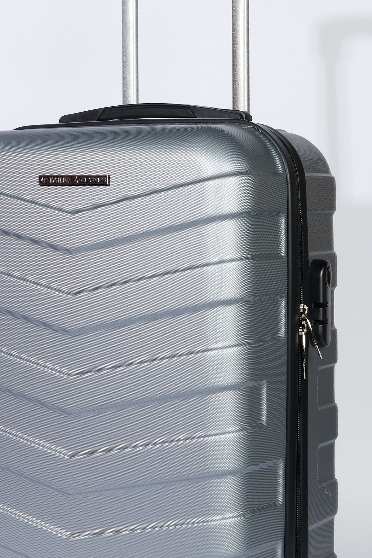 Silver gray cabin (small) size suitcase