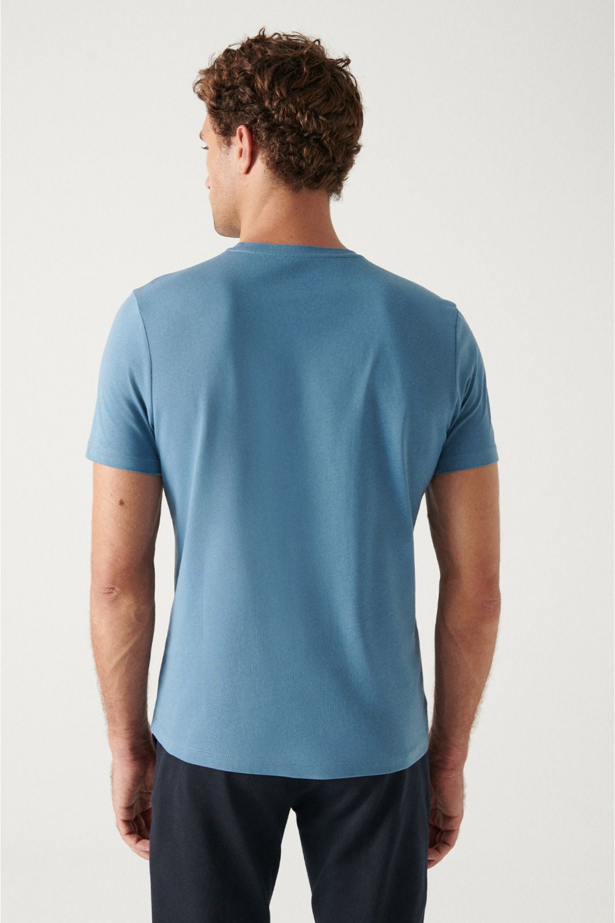 Men's Indigo 100 %Cotton Breathing Bicycle Bike T-Shirt E001000