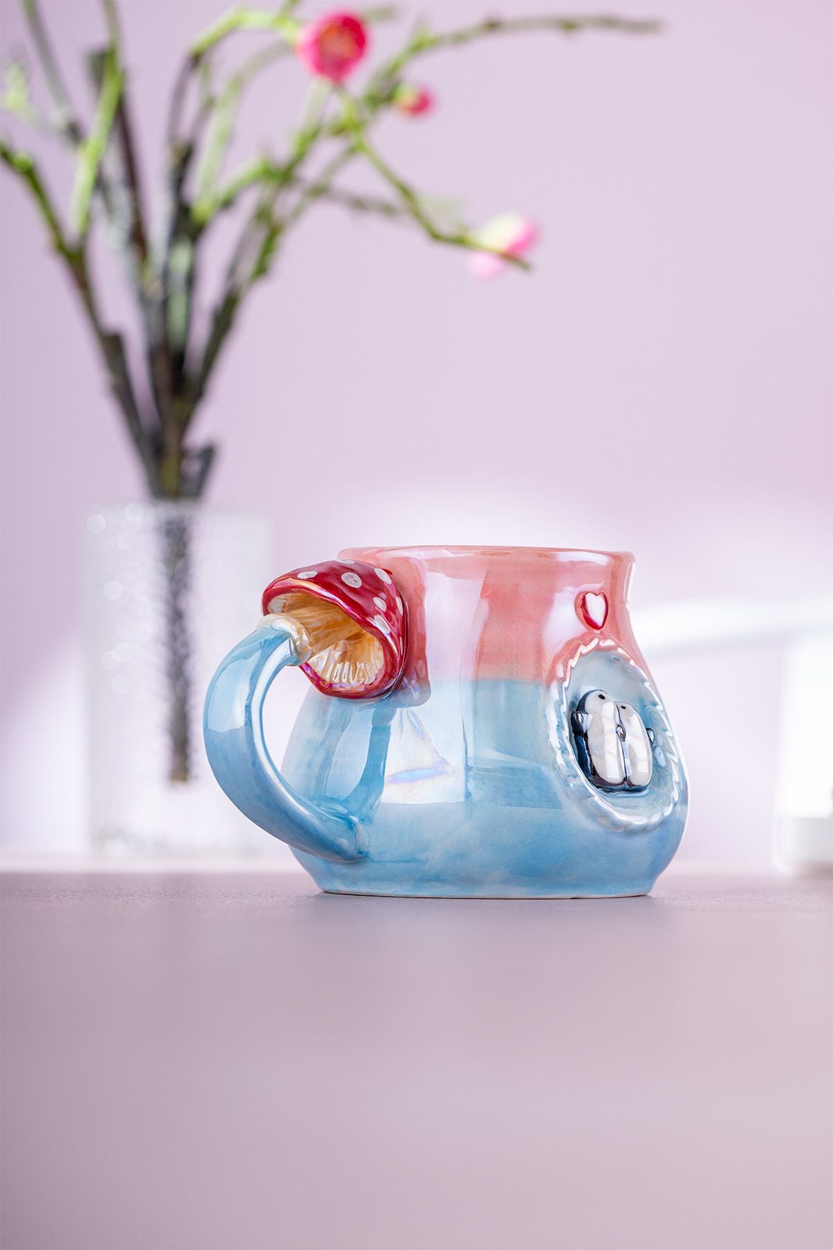 Istanbul Porcelain Penguin Cup 400 ml Pink