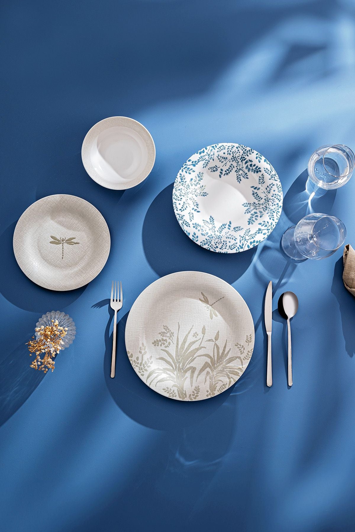 ADELİNE 24 PIECES 6 PEOPLE DINNER SET ROUND