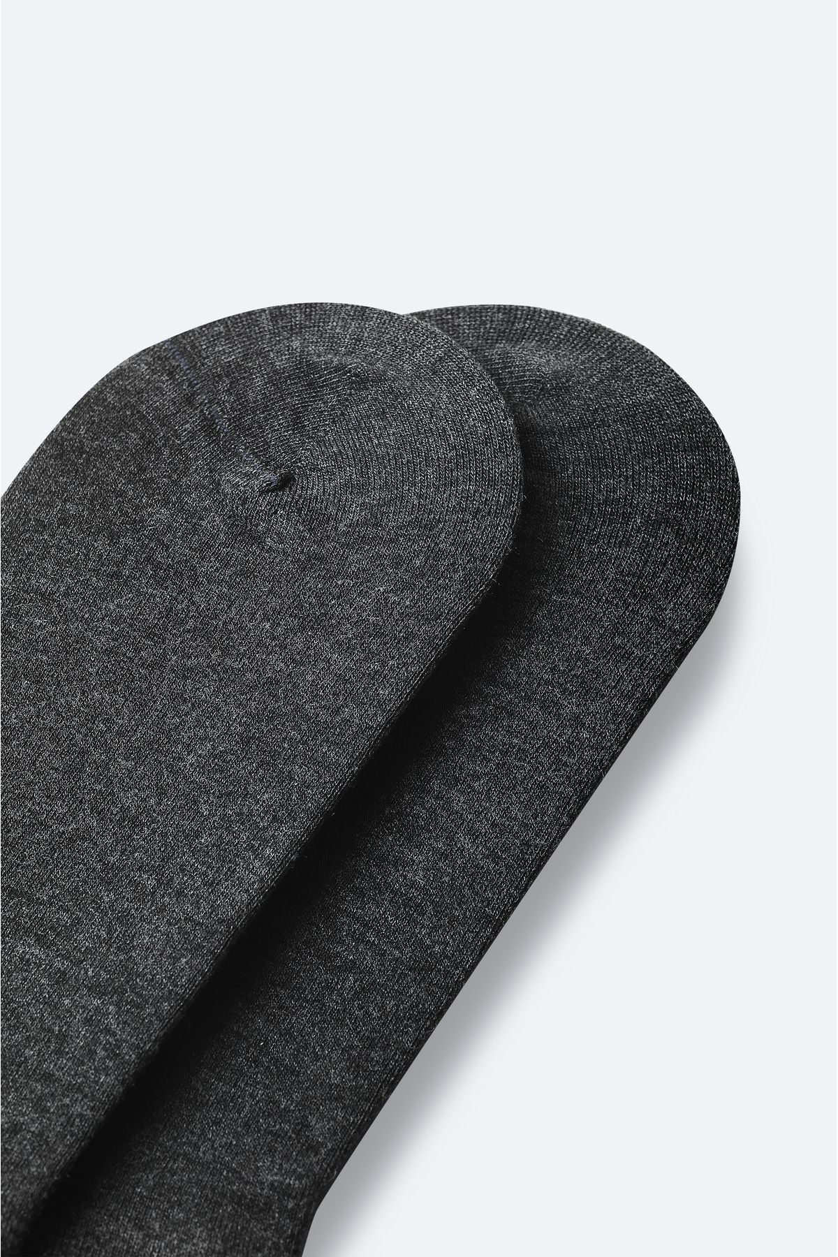 Men's anthracite cotton booty socks B008556