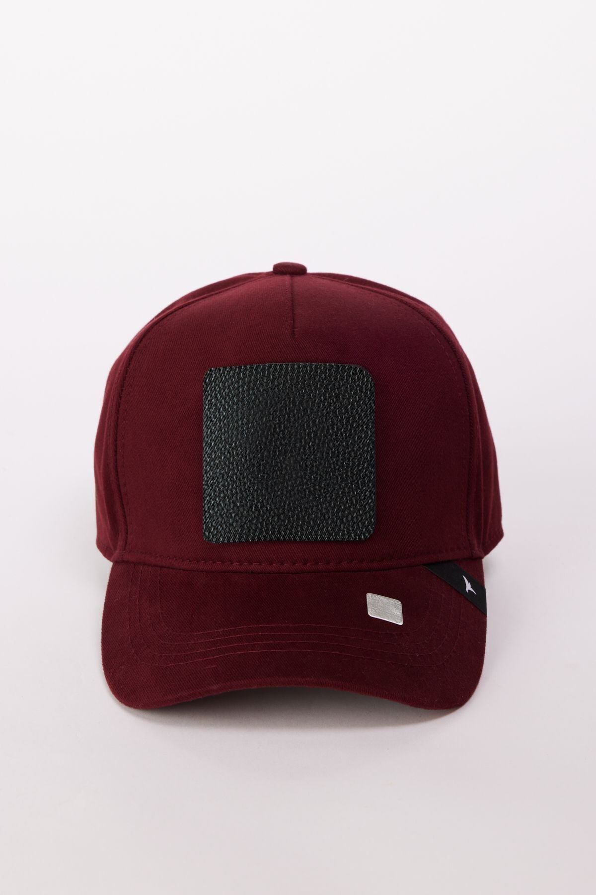 Male Bordeaux 100 %Cotton Changeable Hat with Sticker