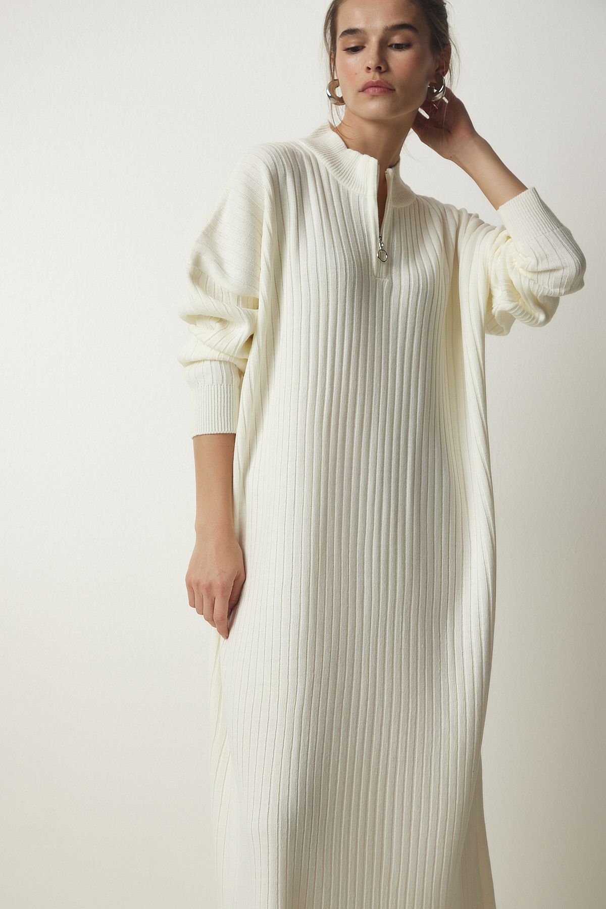 WOMEN'S BONE RECIPE OVERSESSE knitwear dress DD01251