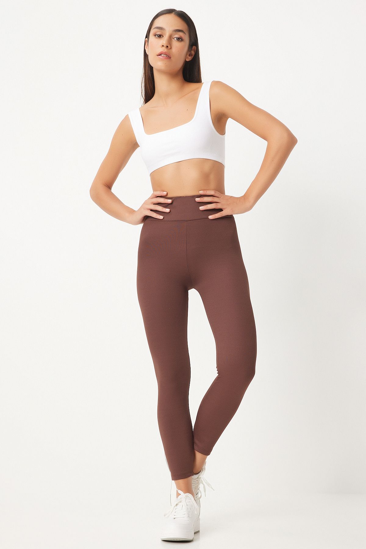 Female Chocolate High Waist Wick Knitting Tights ZV00208