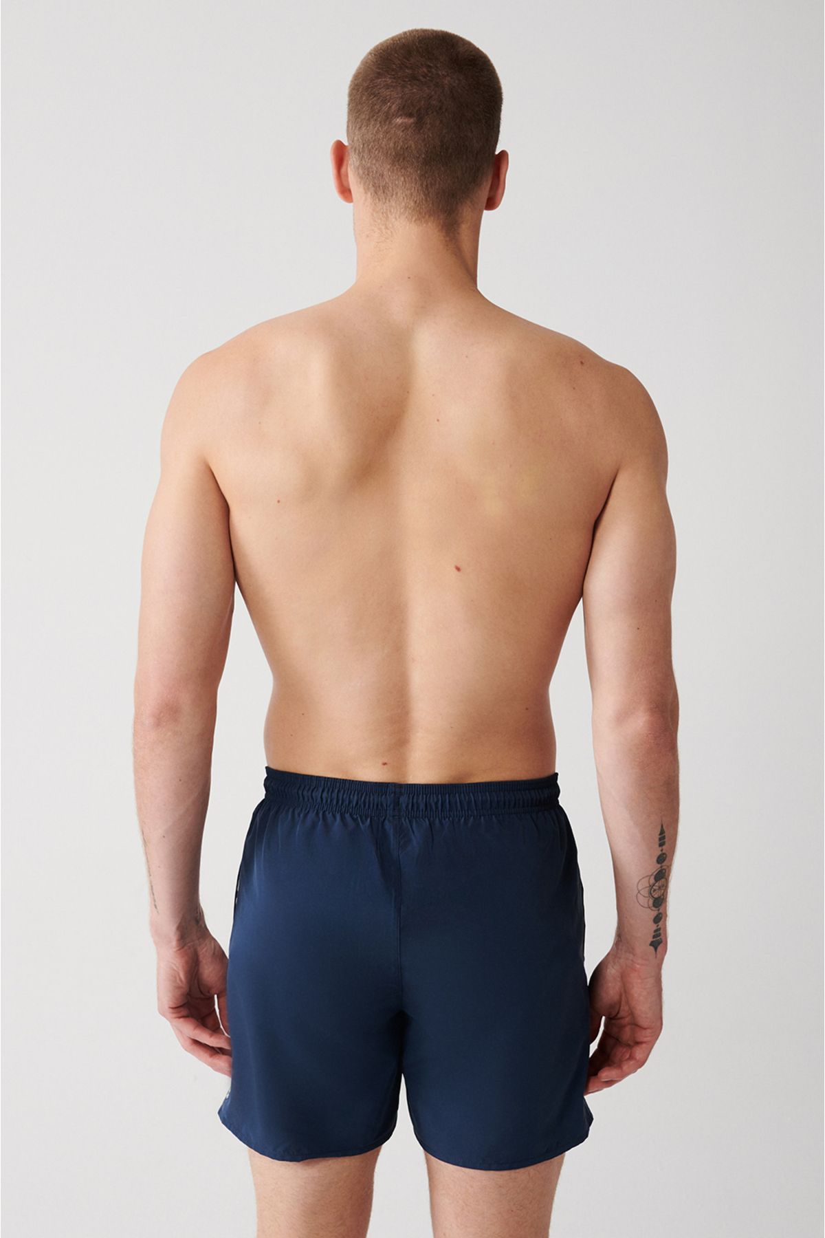 Men's Indigo Fast Drying Printed Standard Size Mayo Sea Short E003802