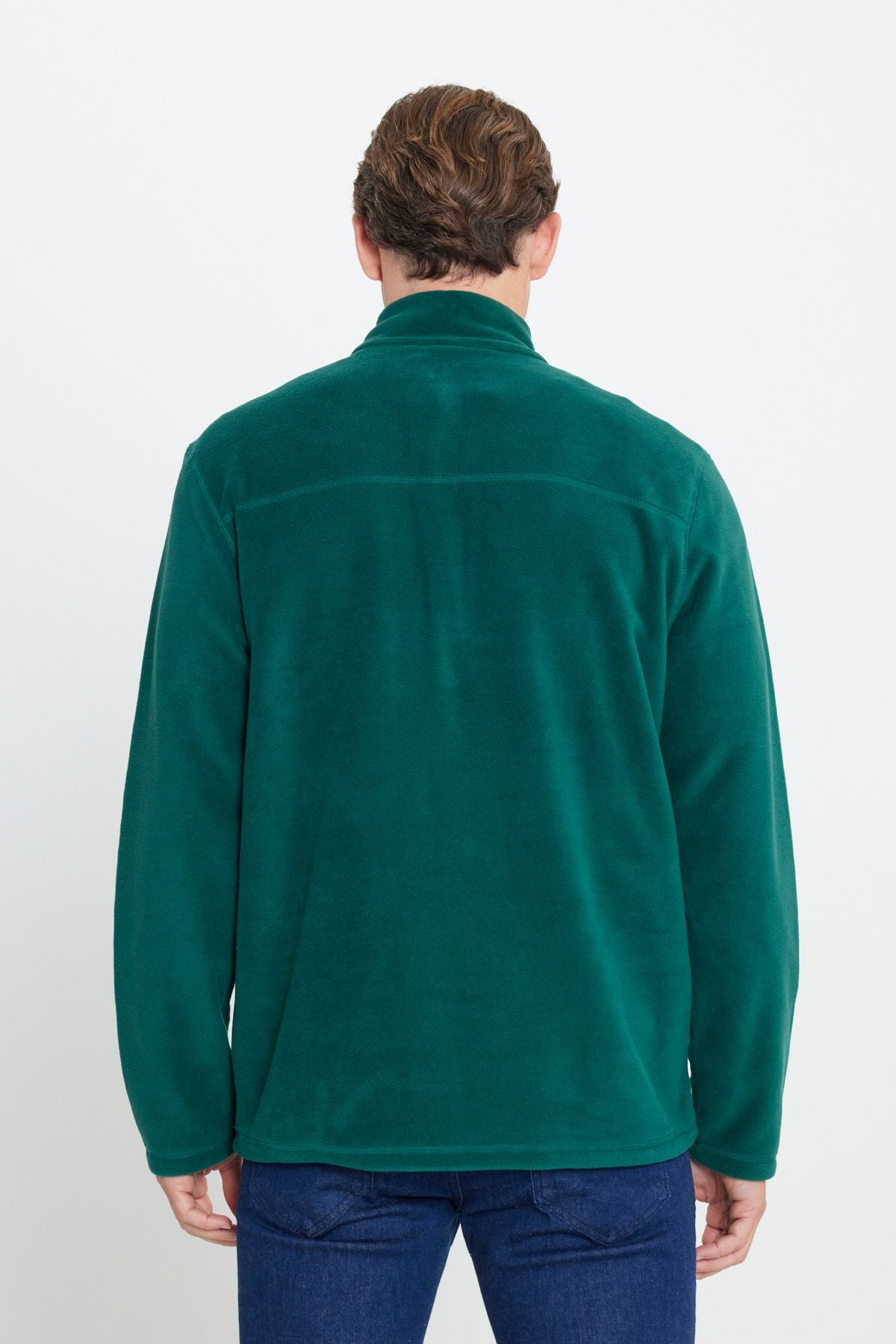 Men's Green Anti-Pilling Flash Standard Fit Pllage Solder Cold-proof Polar Sweatshirt