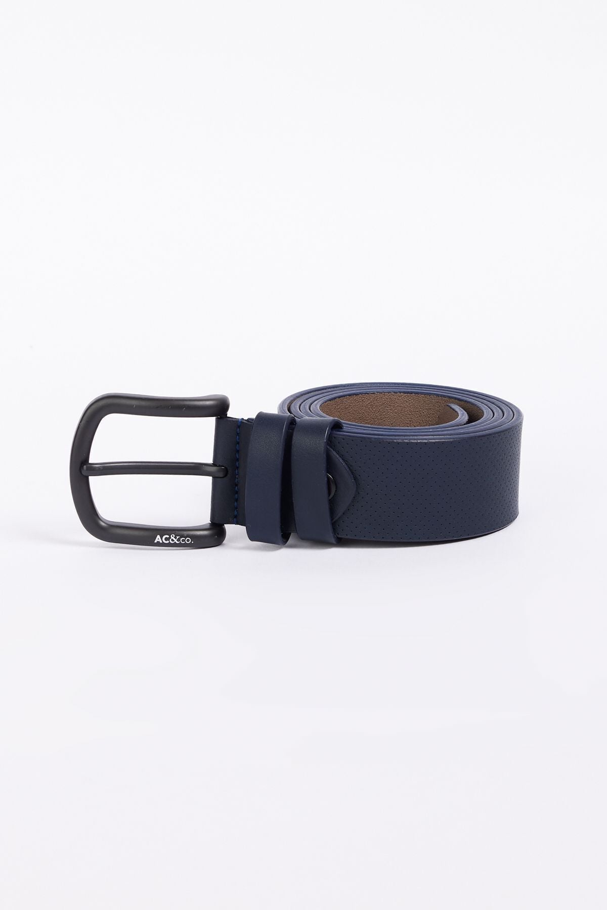 Men's Navy Blue Casual Artificial Leather Belt