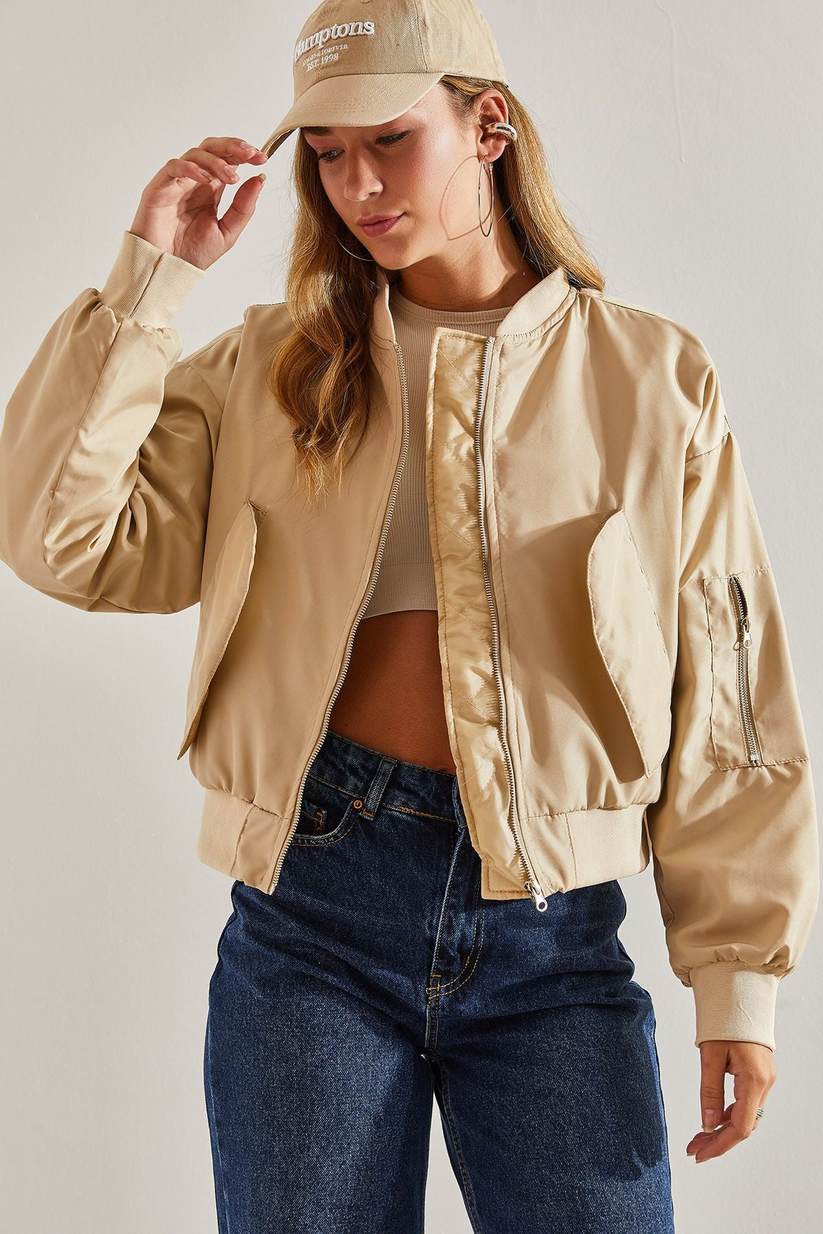 WOMEN'S AROUND BOMBER MONT WITH ZIPPER