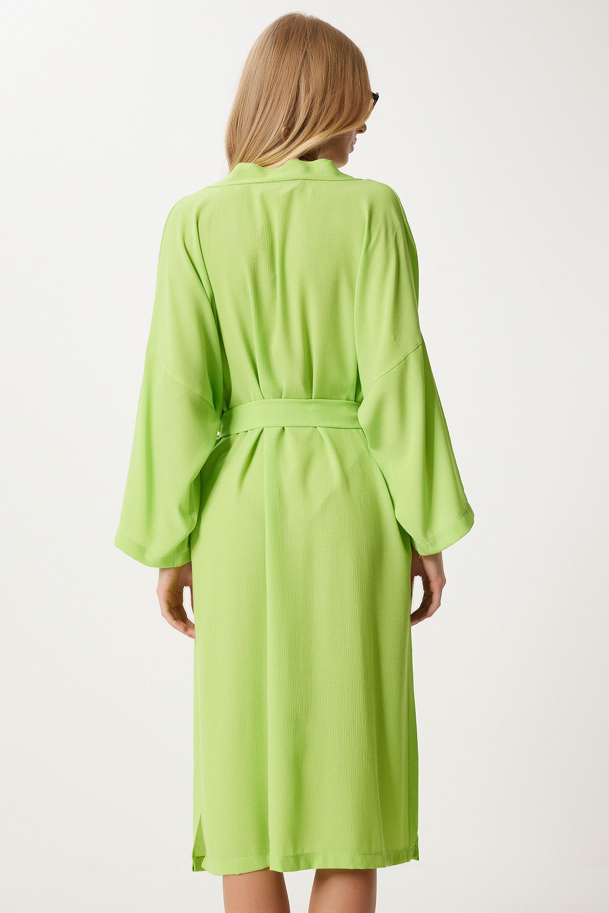 Female peanut green belt kinkil viscone Kimono DD00958