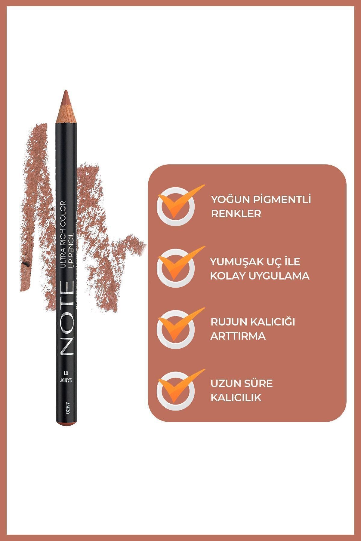 Ultra Rich Color Dudak Kalemi 01 Sandy - Nude