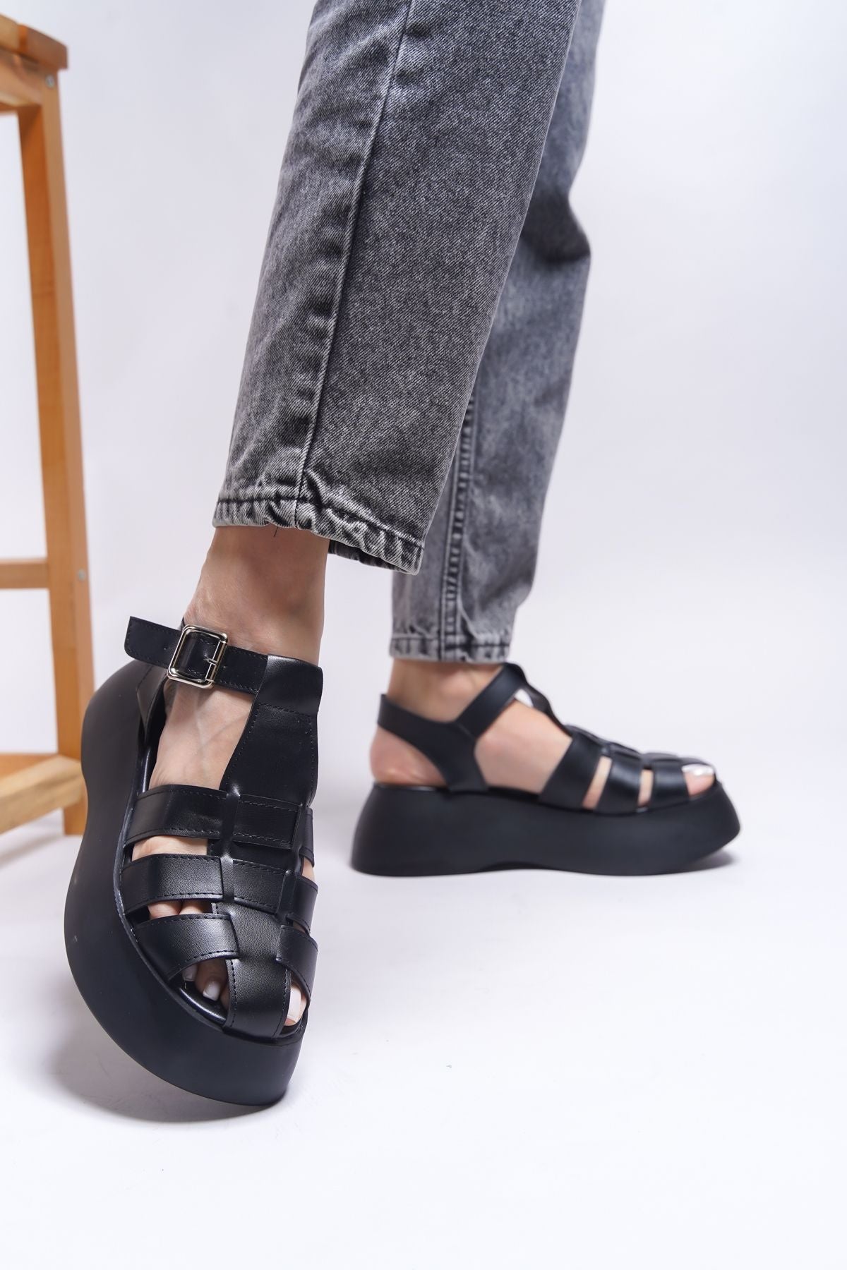 Felsalin Woman Sandals 0012800 Black Skin