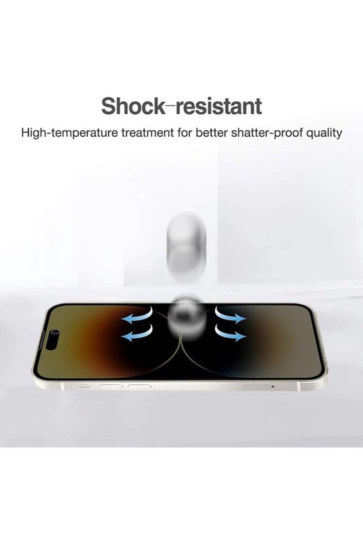 Iphone 15 Compatible Glass Privacy Ghost Full Cover screen saver