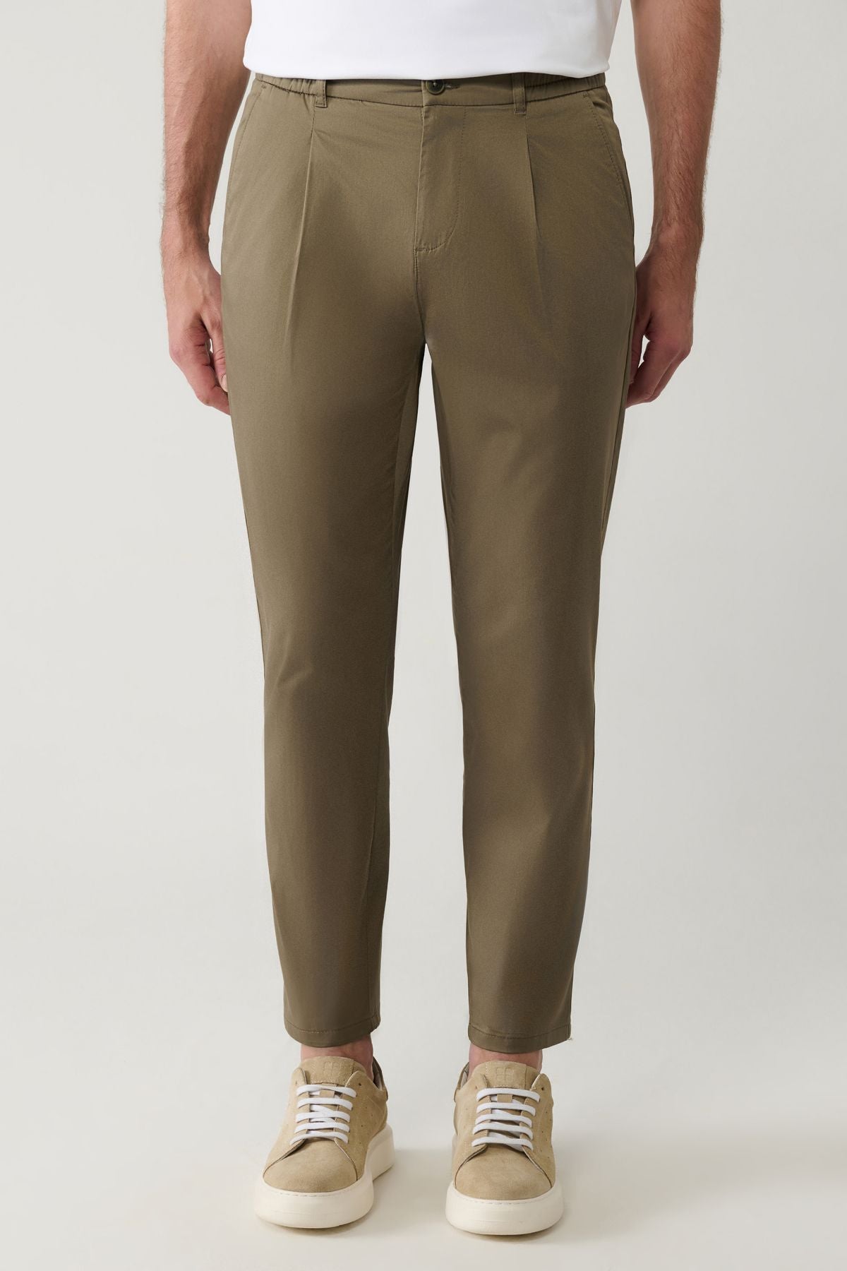 Men's Open Khaki Classic Bel Pagos Pants A41y3037