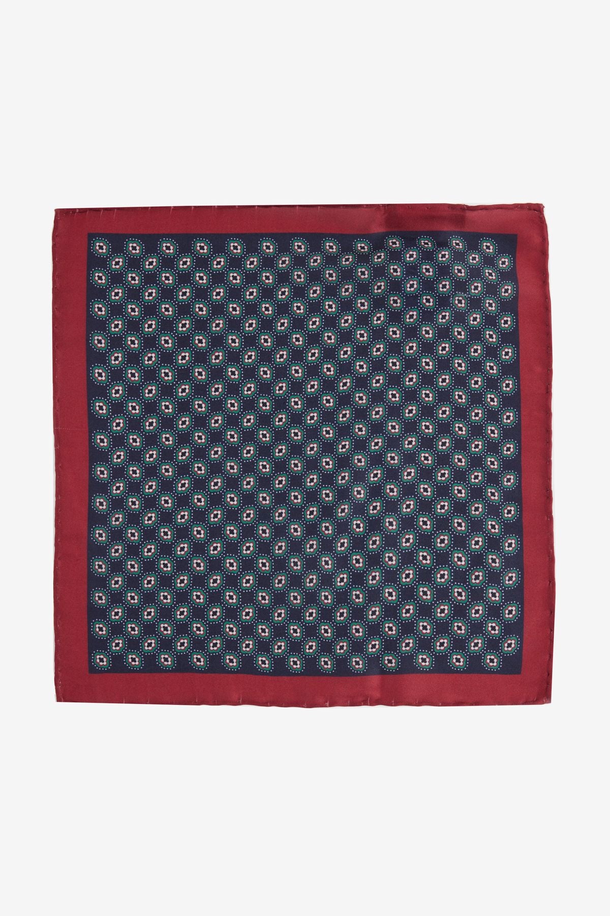 Men's Navy Bordo Patterned Navy Breast-Bordeaux Classic Wipe