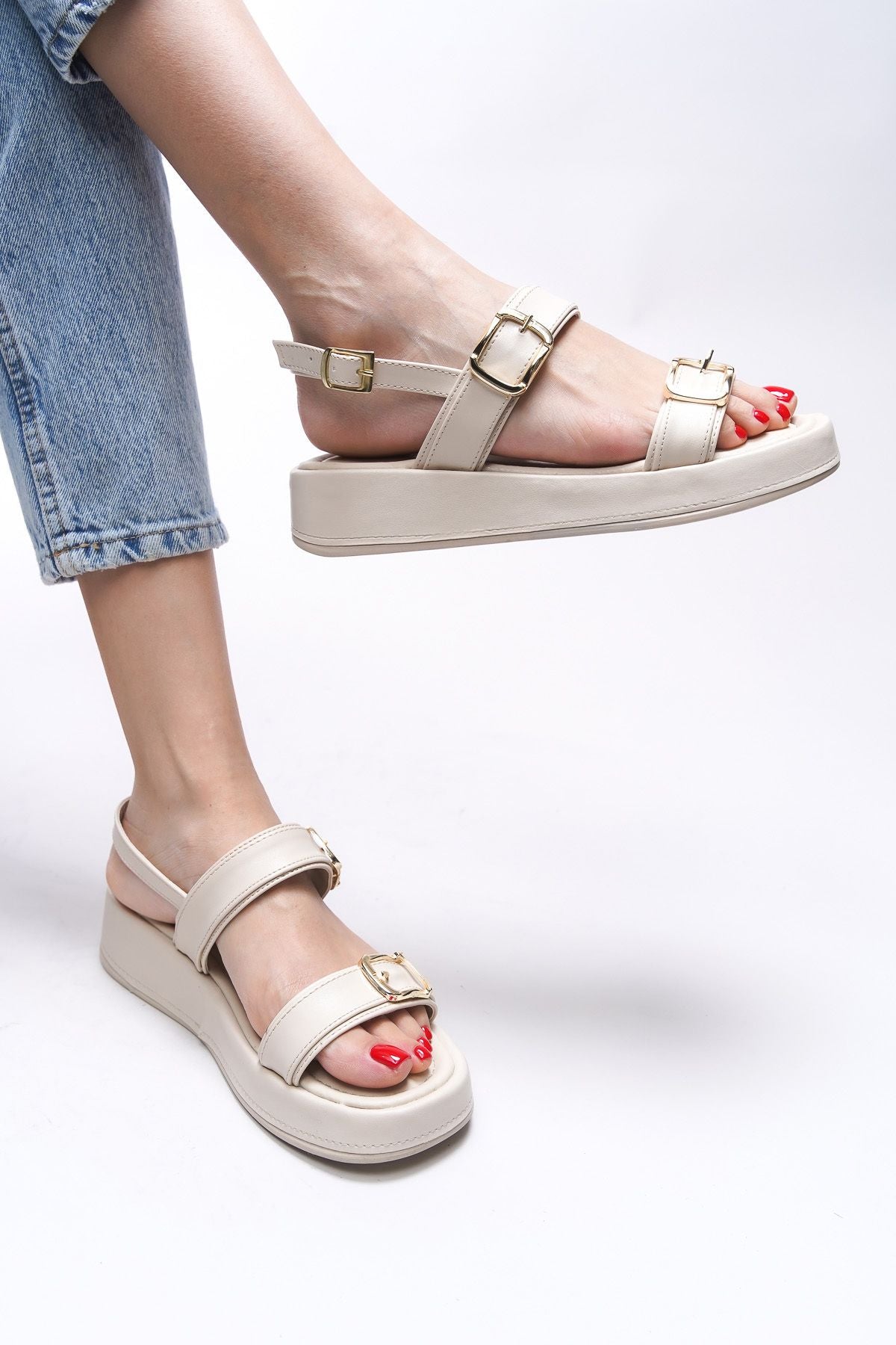 Thiasiush Woman Sandals 0012260 Beige Skin