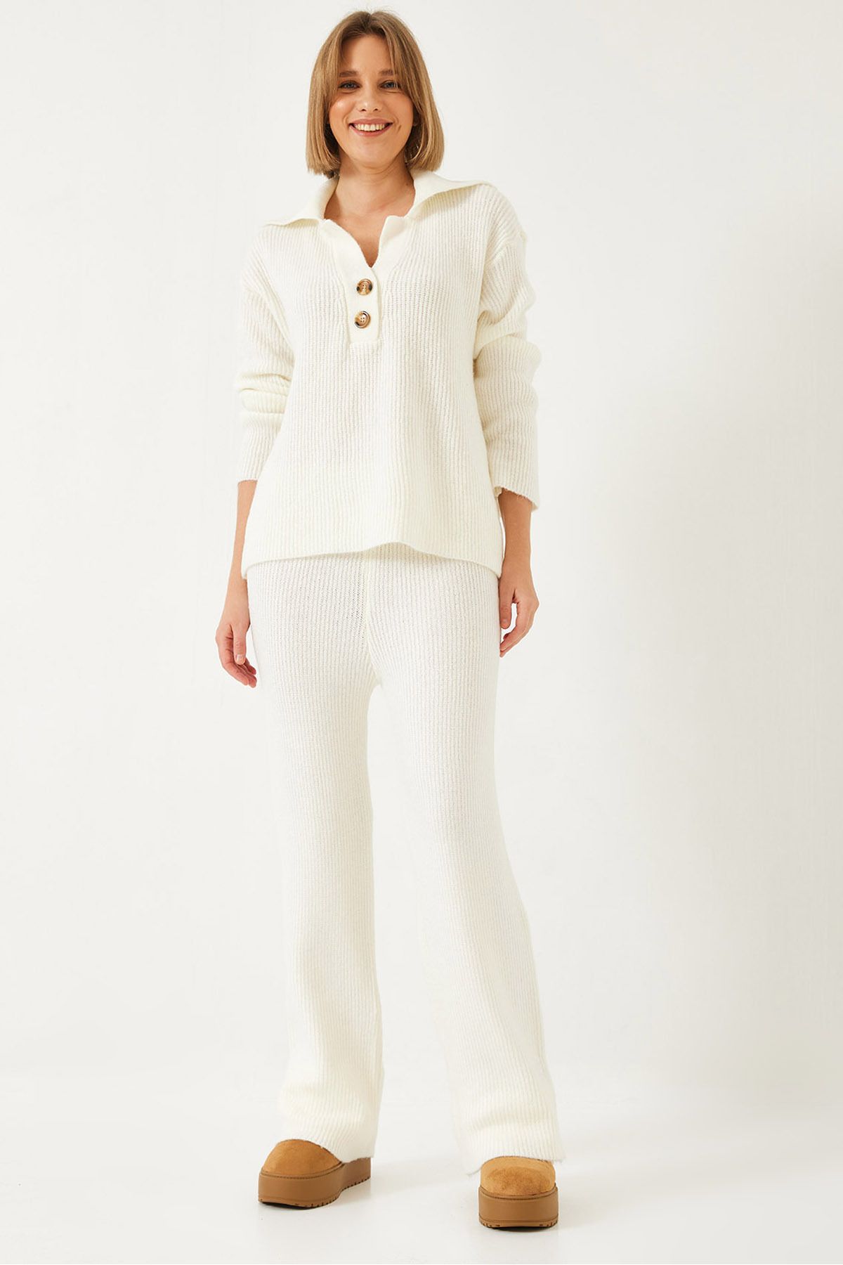 Women's Shirt collar thick knitwear upper lower team 60261313