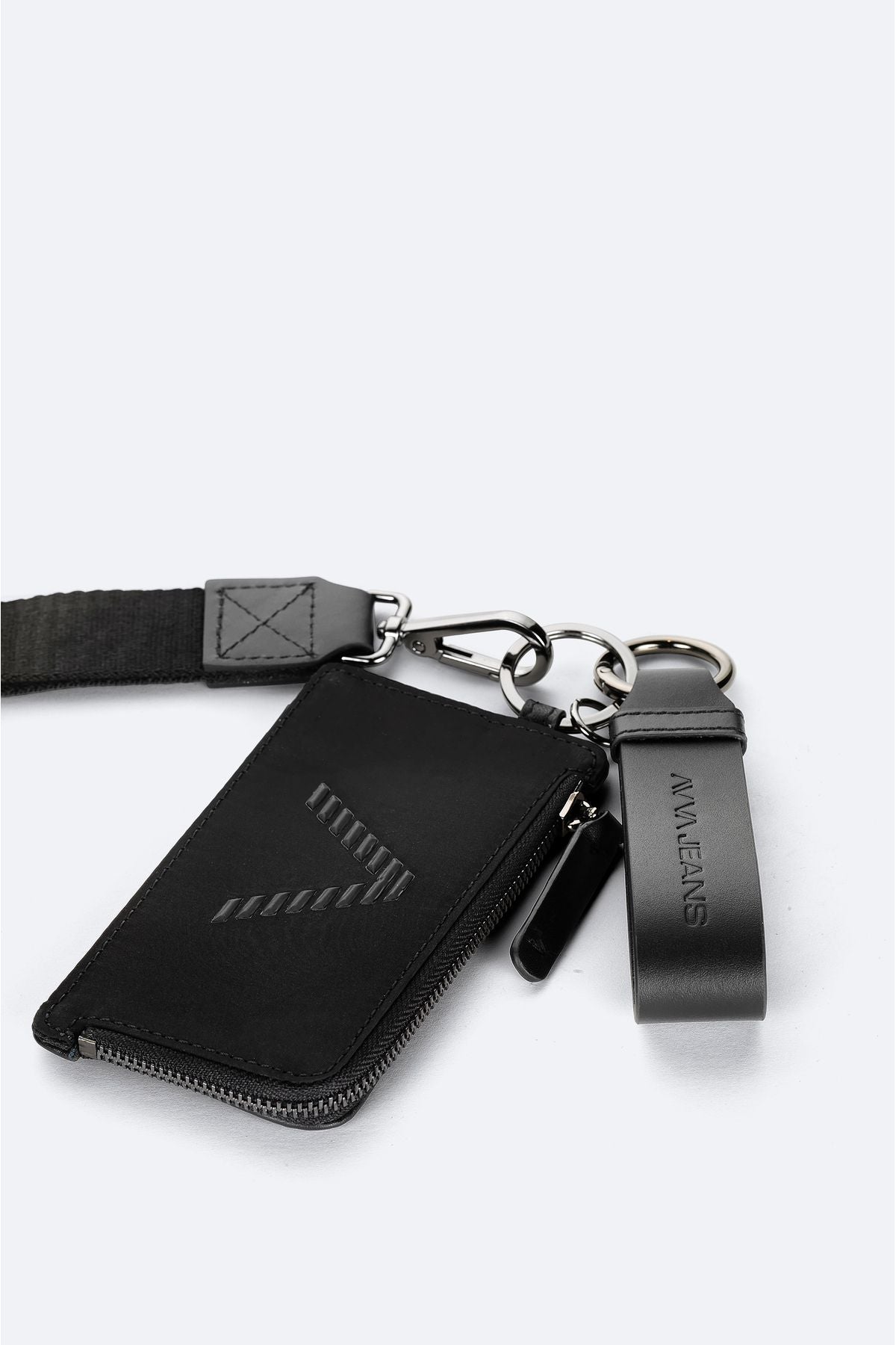 Men's Black Gift Boxed Hanger 100 %Leather Wallet B009565