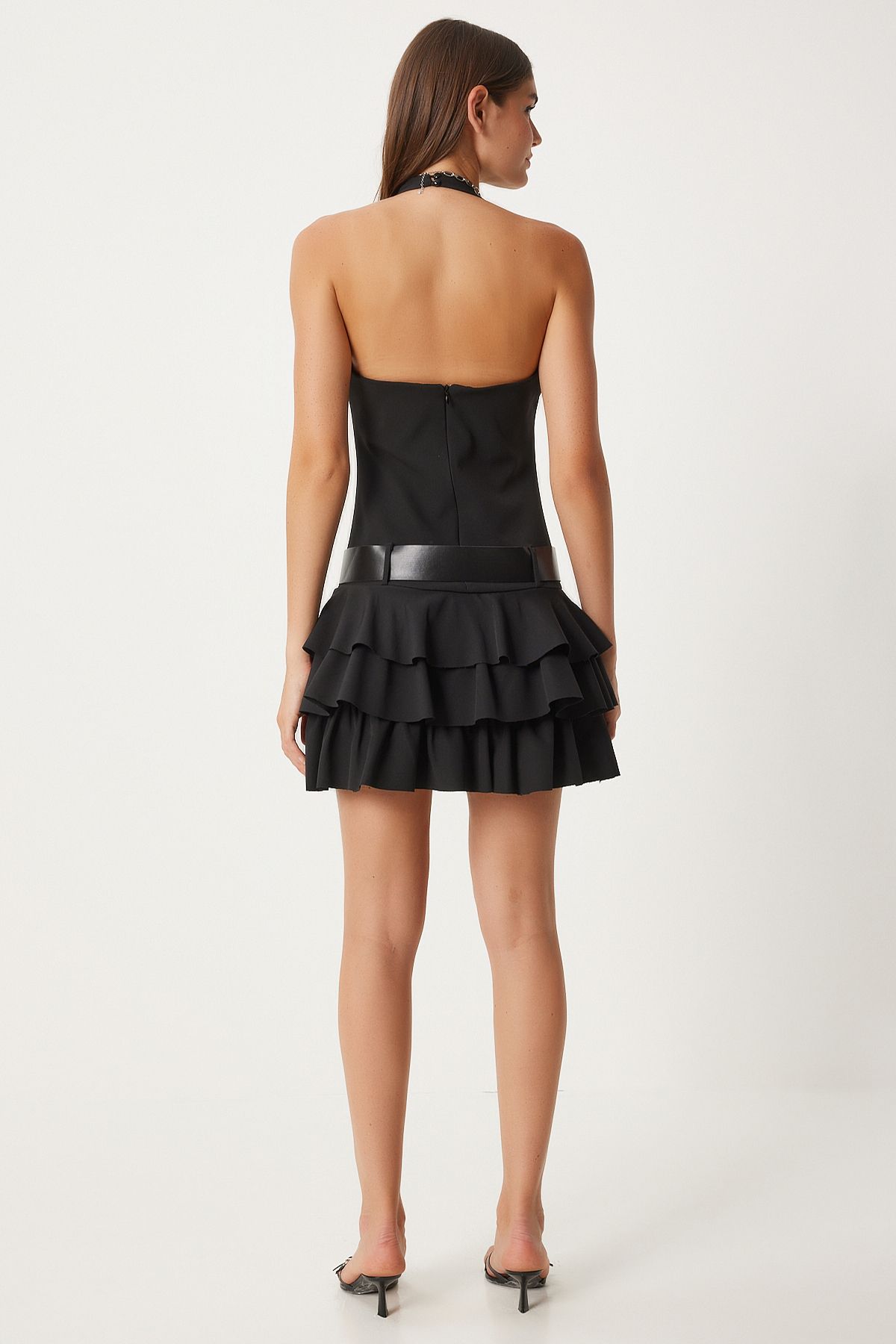 Woman Black Back Décolleté FN03282