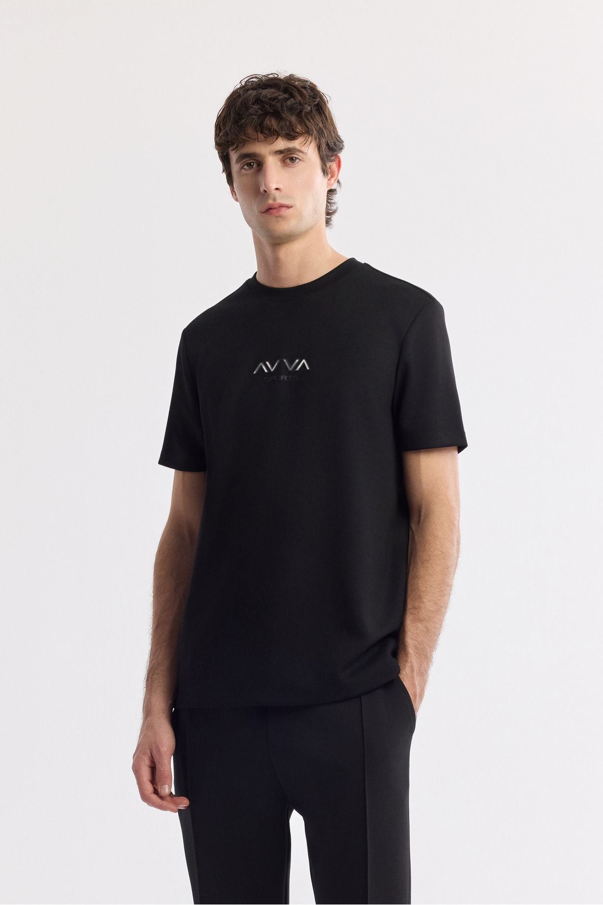 Men's Black Waist with Lacık with Laccik Side Pocket Ribbed Interlok Jogger A51y3400