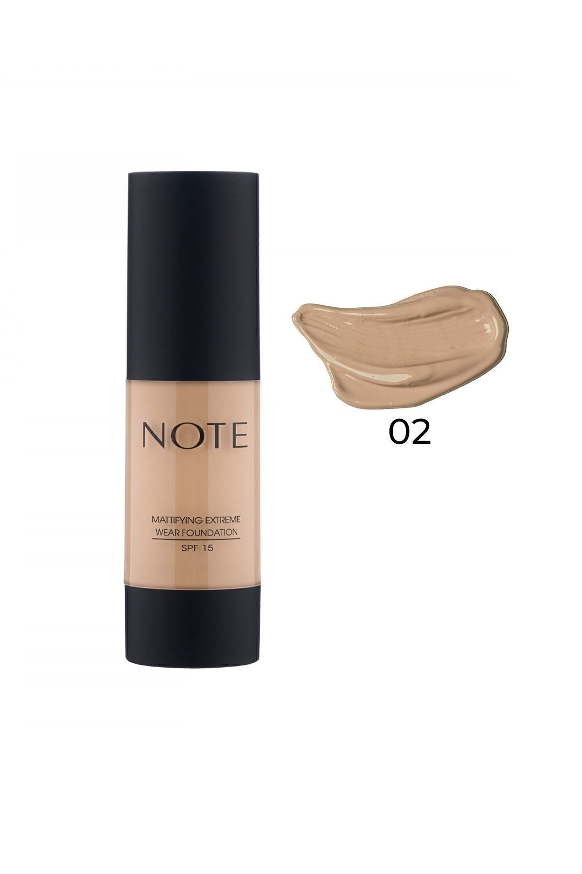 Mattifying Extreme Wear SPF 15 Intensive Concealer Matte End Foundation - 02 Natural Beige