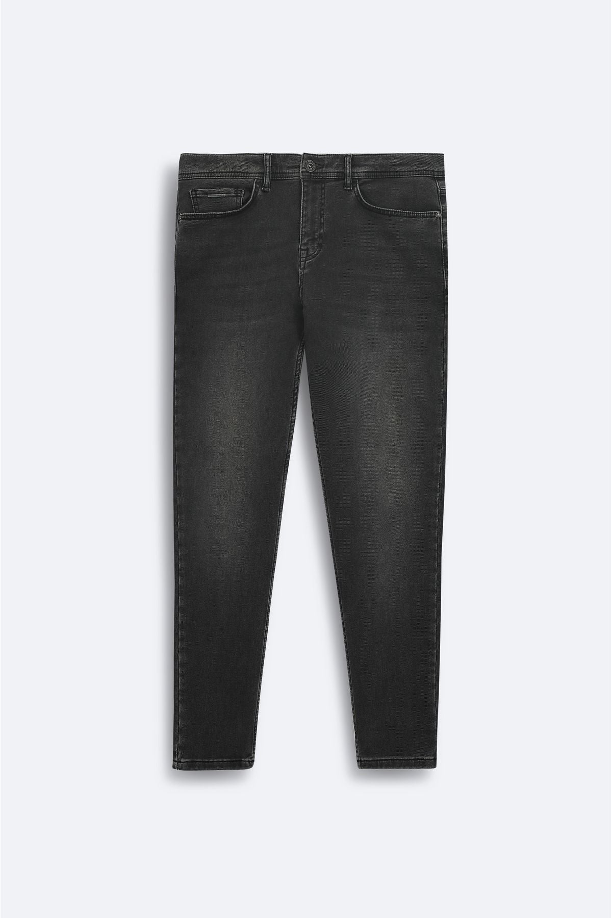 Men's Gray Obedness Washing Jean Pants A42y3512