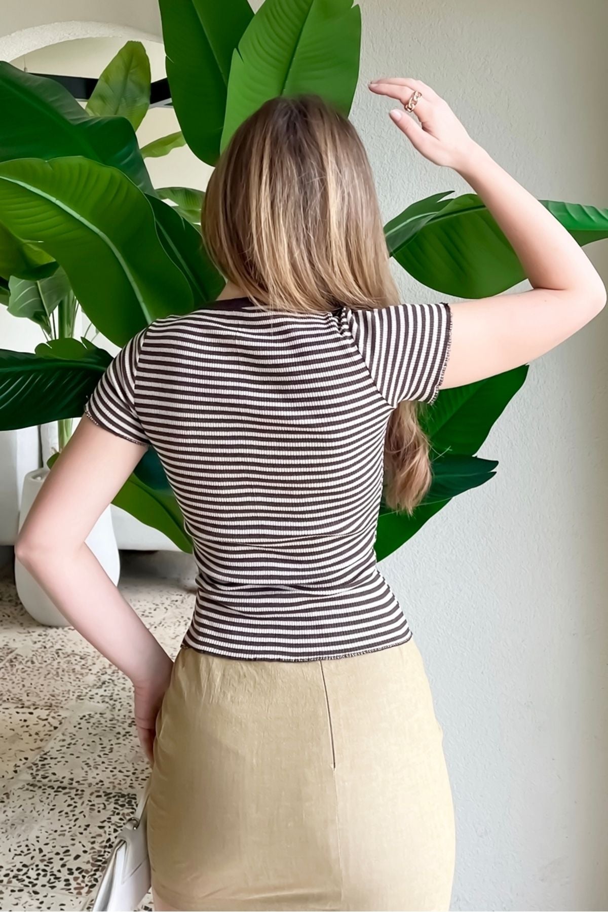 WOMEN'S striped Kashkorse blouse 60161025