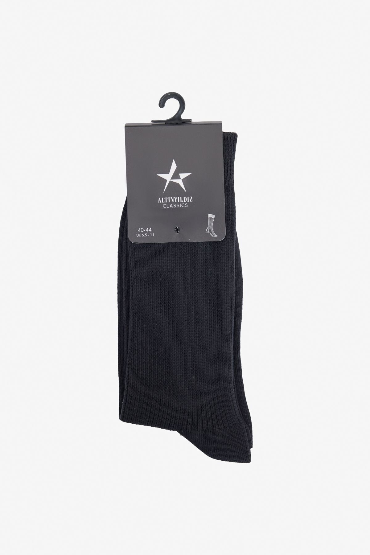 Men's black single wick socks