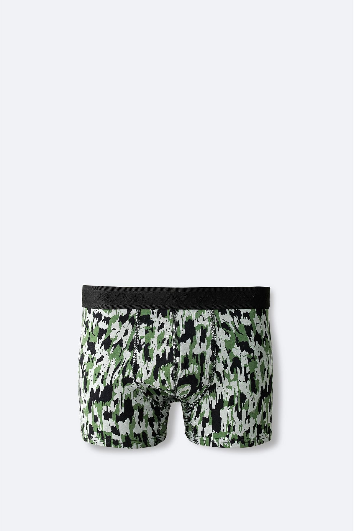 Male Khaki Camouflage Patterned Single Boxer A42y9530