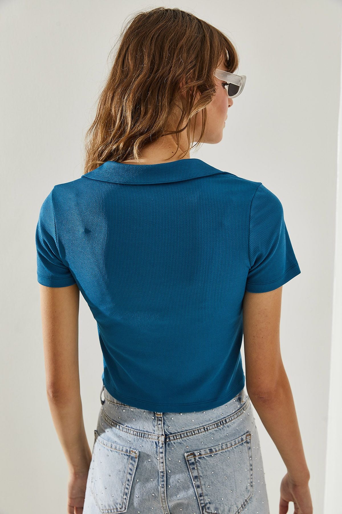 Female Polo Yaka Short Sleeve T-Shirt 60251340