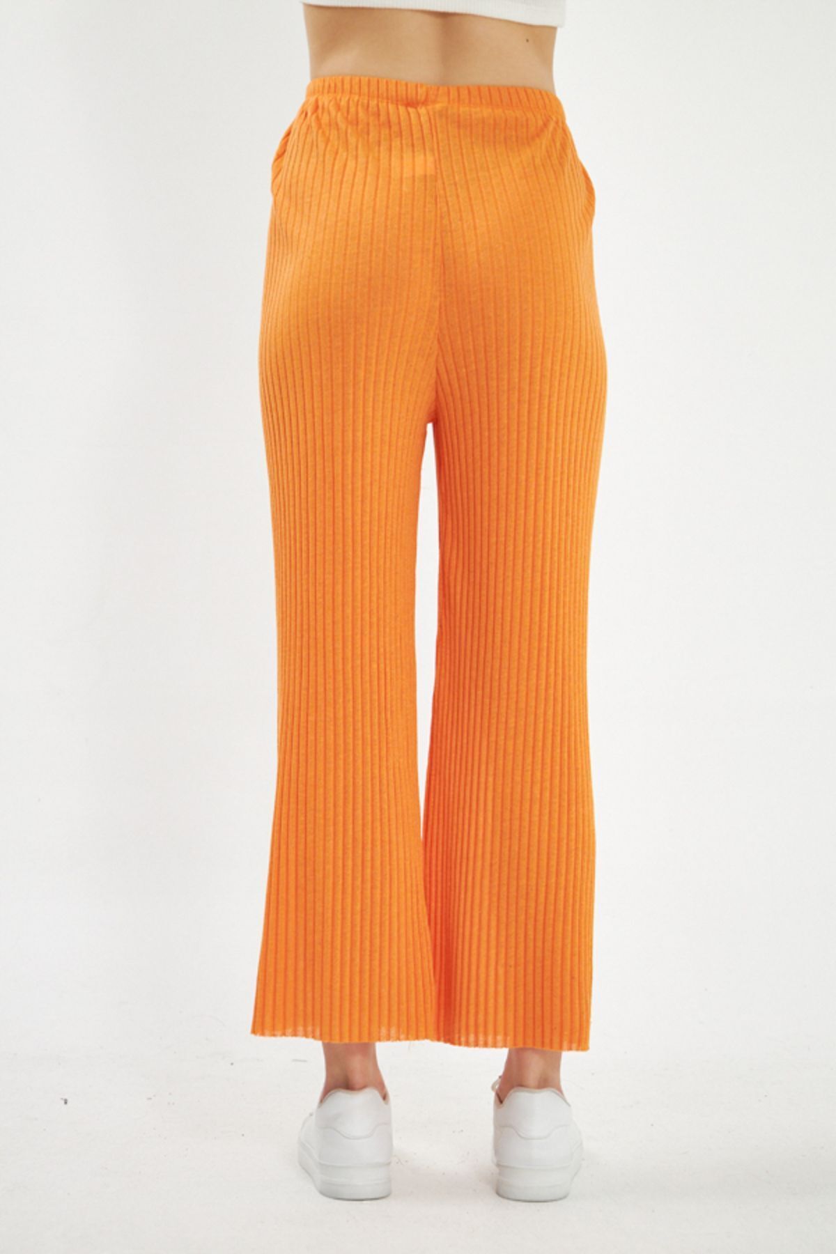 Women's Orange Waist Rugged Triko Pants ARM-22K105002