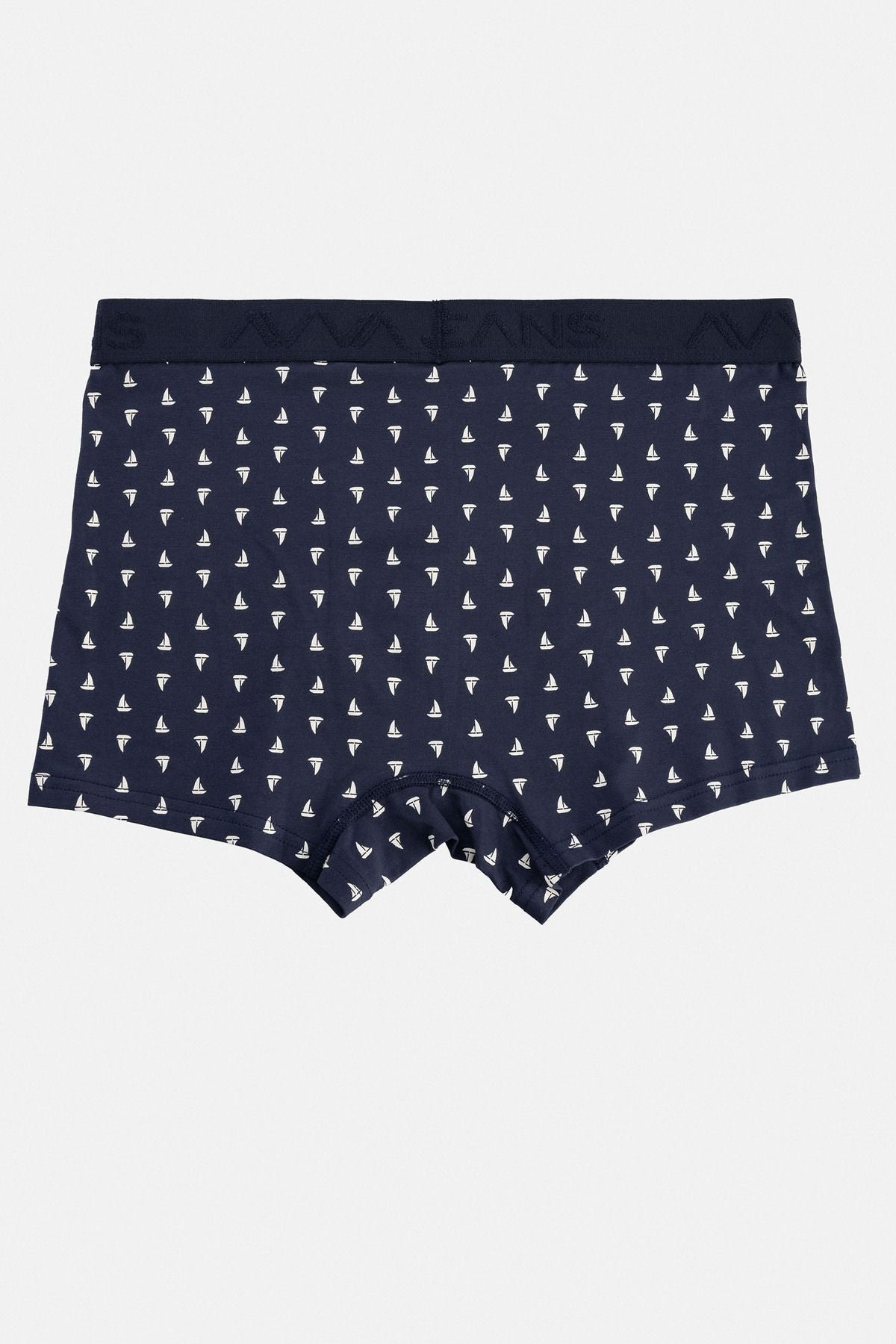 Men's Navy Blue 3-Piece Printed Flexible Cotton Boxer E009543