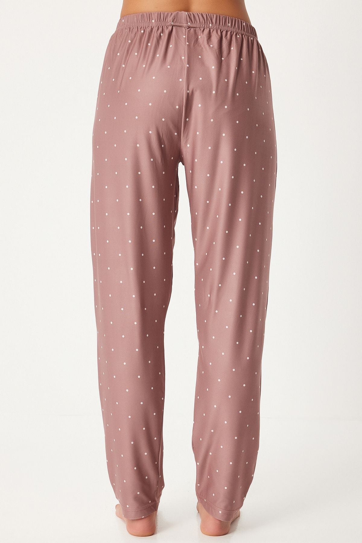 WOMEN OPEN PUBLIC PATTERN PATTERNED Pants Knitting Pajama Set FP00001