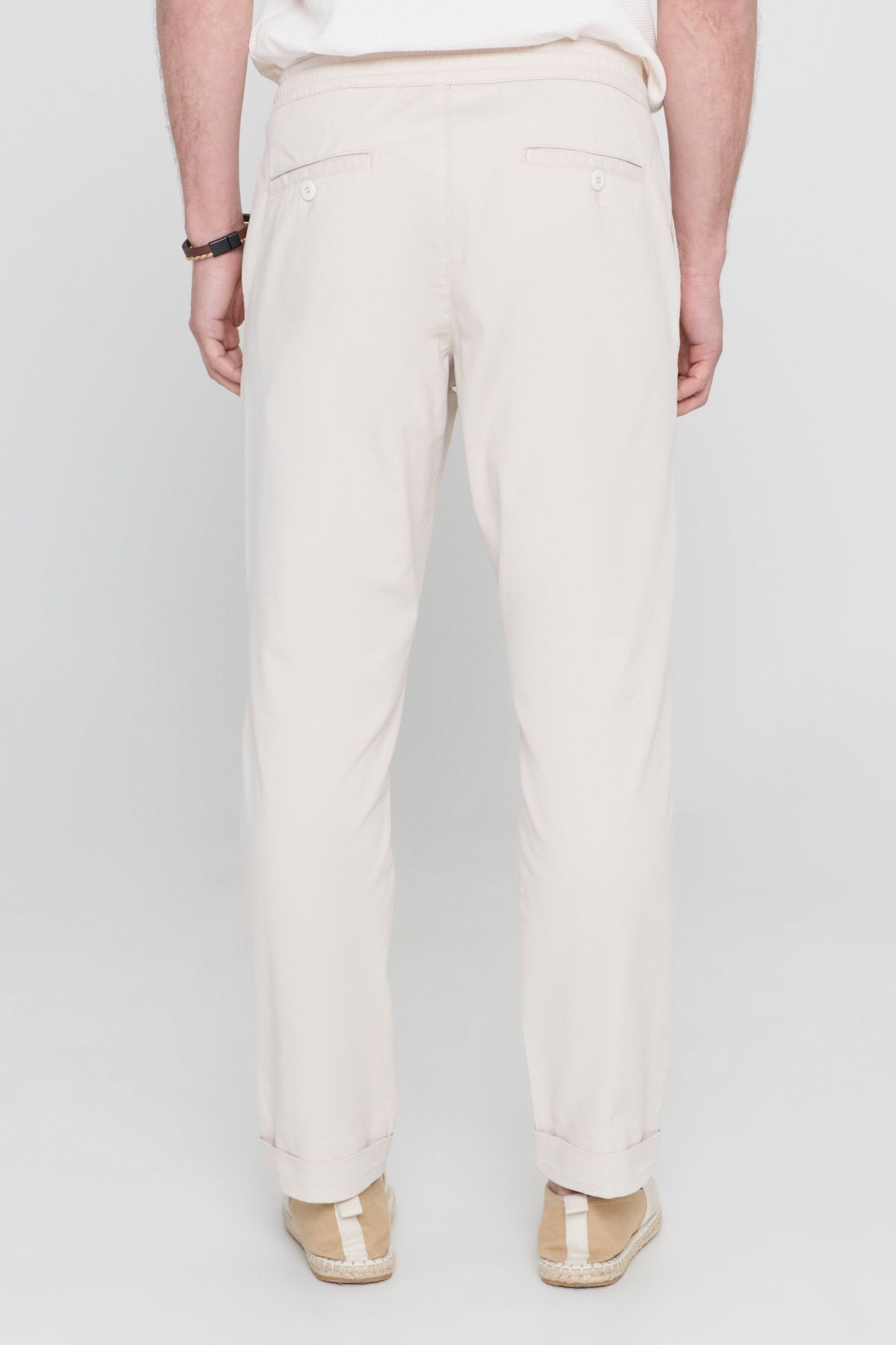 Men's Stone Comfort Fit Casual Cutting Side Pocket Pants