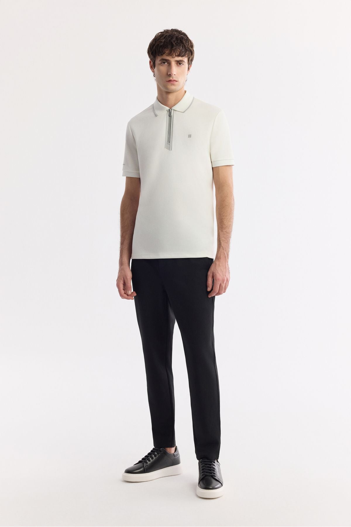 Men's ecru zipper