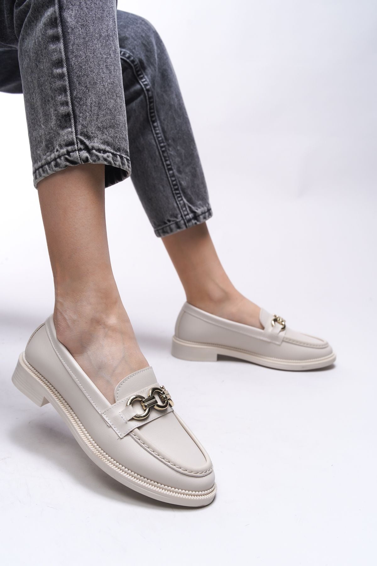 Johatalia Woman Loafer 0012525 Beige Skin