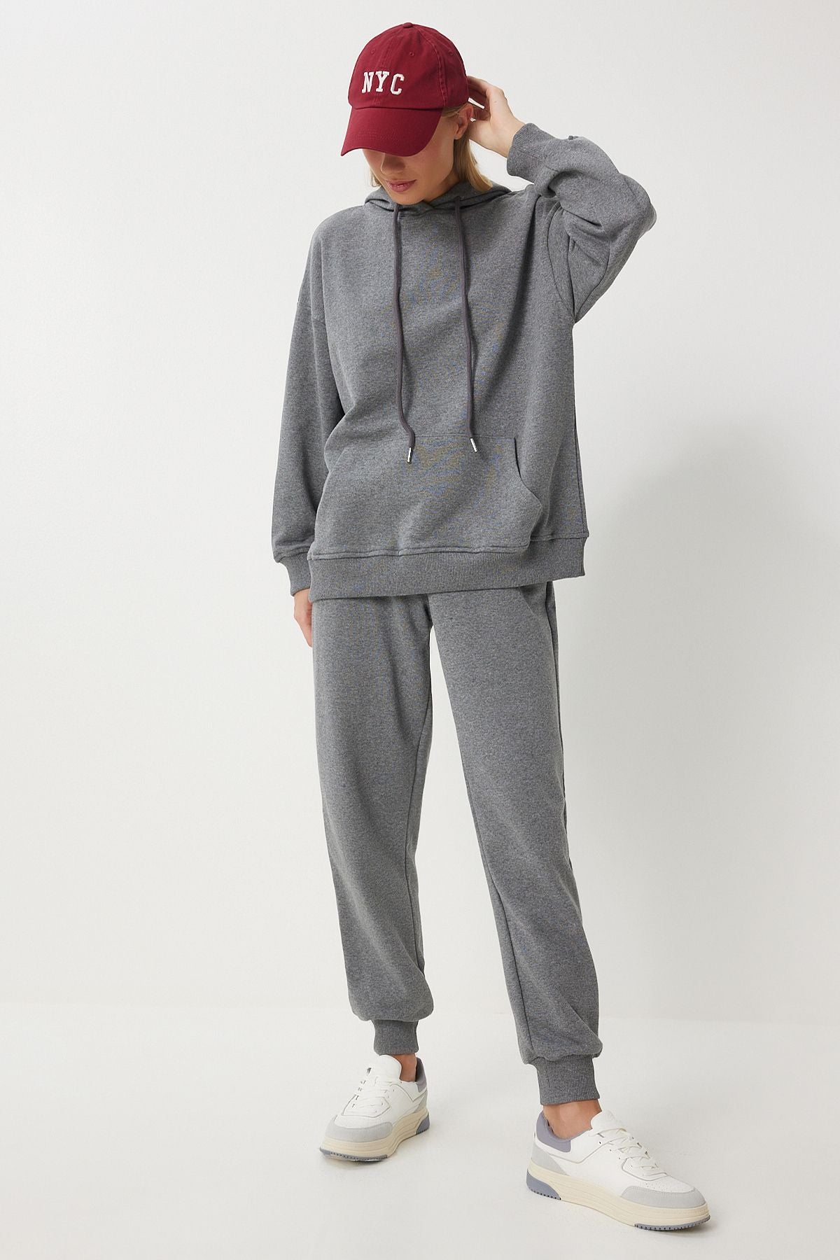 Sweatshirt Jogger Oversizle Knitting Tracksuit Set PYS0027