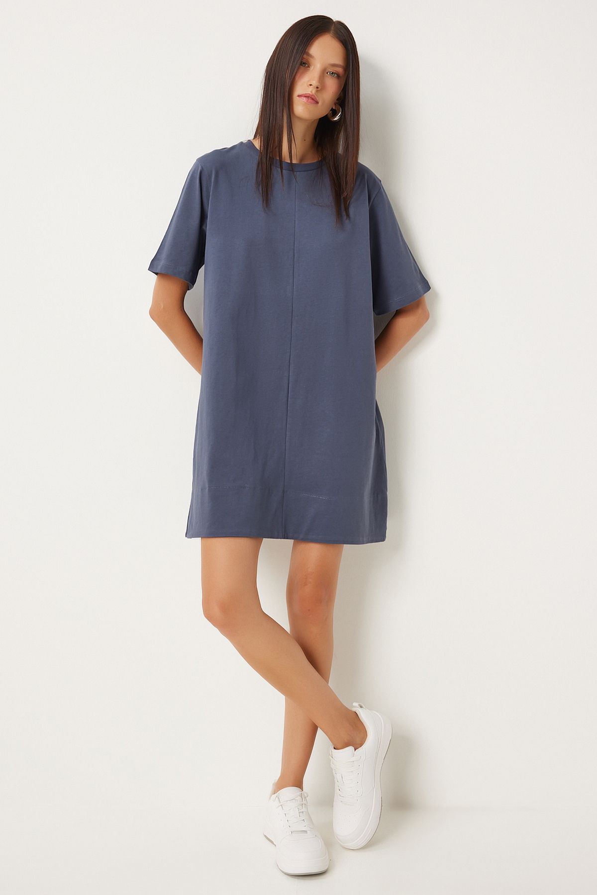 Female smoked bike collar daily combed dress bp00166