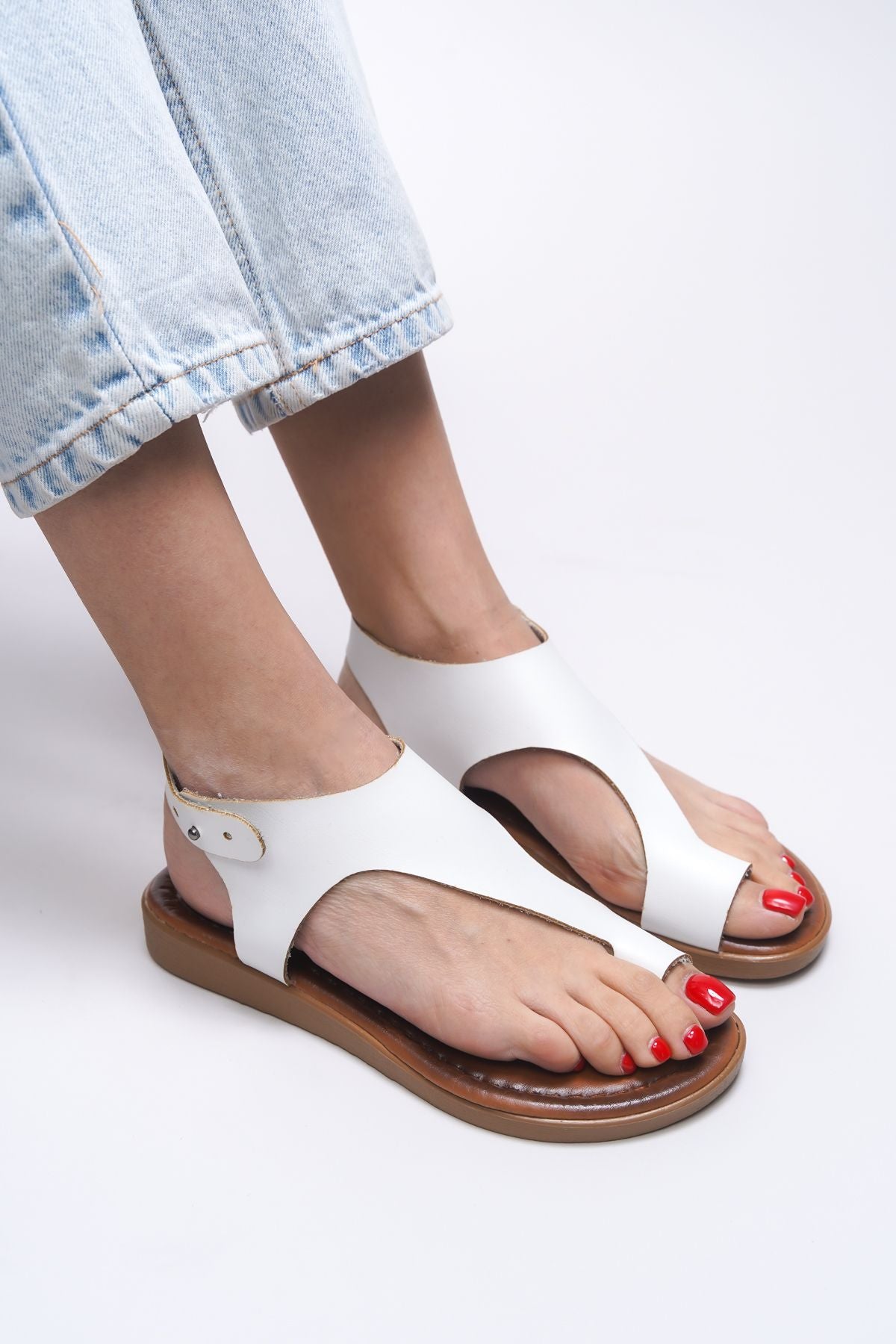 Hayriani woman sandals 0012837 White