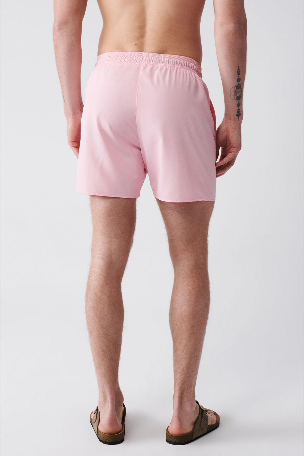 Men's Light Pink Fast Drying Standard Size Mayo Sea Short E003801